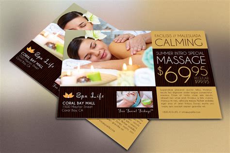 Spa Massage Flyer Template On Behance