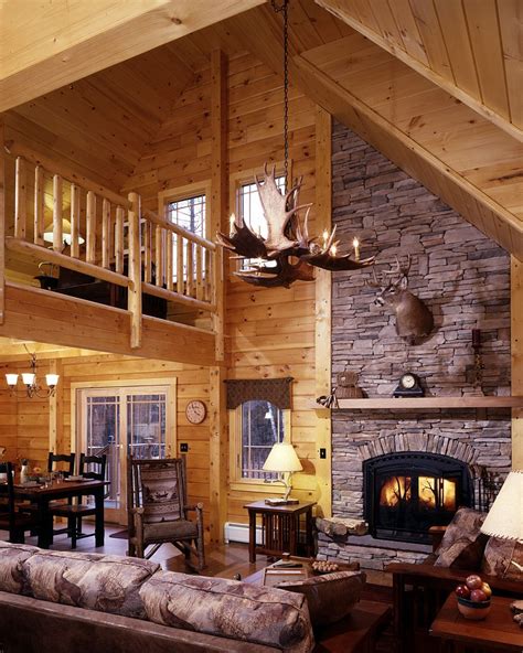 Field And Stream To Feature Its New Dream Cabin In February Issue Log Home Interior Cabin
