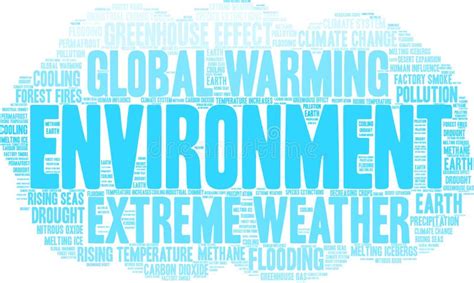 Environment Word Cloud Stock Vector Illustration Of Natural 206431198