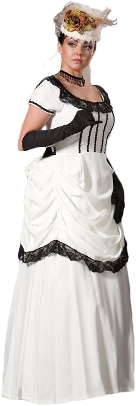 Womens White Victorian Emma Dress Theater Costume Clothing