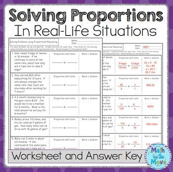 Data come in two basic types, qualitative and quantitative. Proportions Word Problem Worksheet - FREEBIE (With images ...