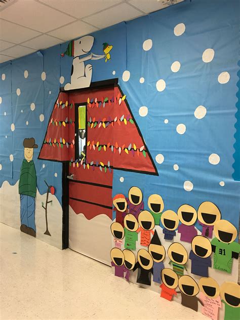 Charlie Brown Themed Door And Hallway My Students Mad Door