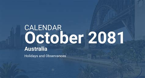 October 2081 Calendar Australia