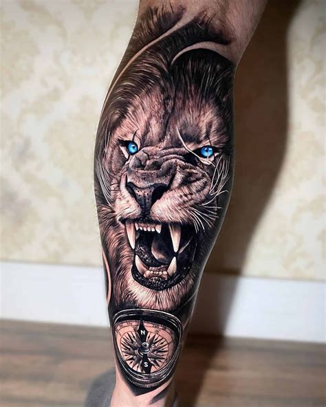 35 Badass Lion Tattoo Design Ideas Lion Tattoo On Thigh Lion Shoulder