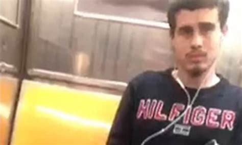 Pervert Is Caught Masturbating On New York City Subway Train By Disgusted Late Night Passengers