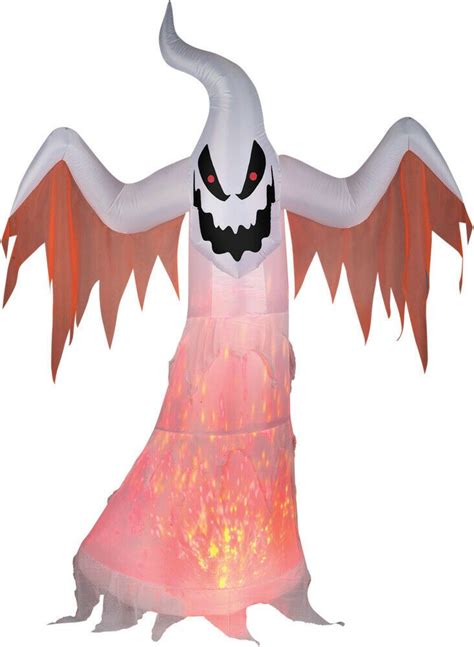 Fire And Ice Airblown Inflatable Lighted Ghost Halloween Inflatables