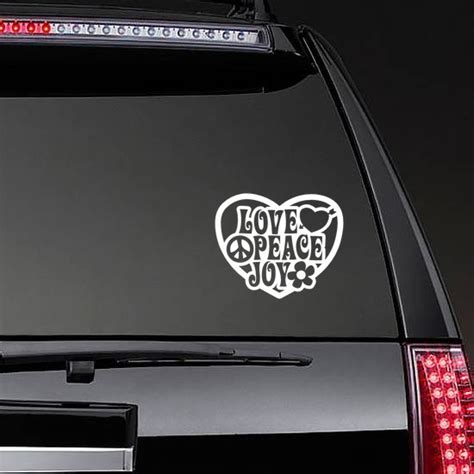 Love Peace Joy Heart Sticker