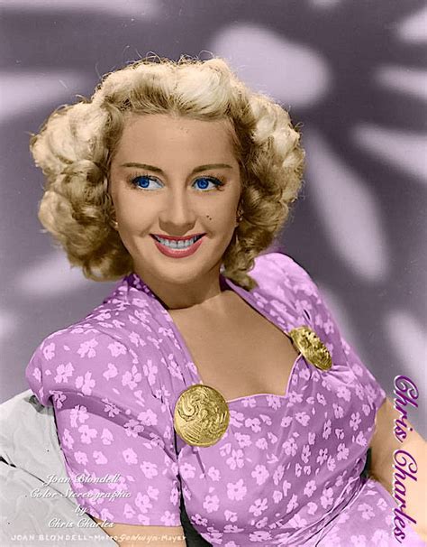 Joan Blondell Blonde Bombshell Vintage Movie Stars Joan