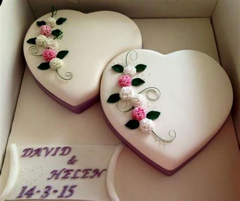 Heart Cake Design For Engagement Engagement Cakes The London Cake
