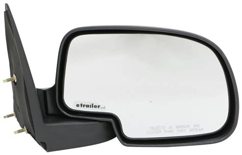 2002 Chevrolet Silverado K Source Replacement Side Mirror Manual Textured Black Passenger Side