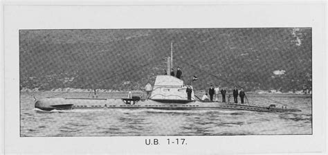 Nh 111086 German Submarine Ub 1 17