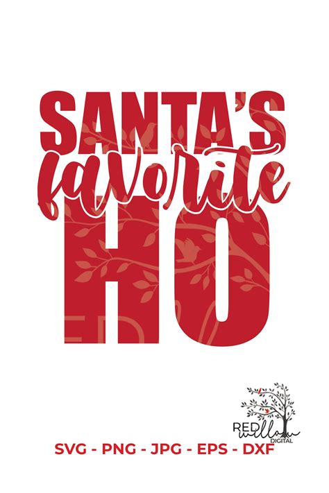 Santas Favorite Ho Funny Christmas Shirt Svg