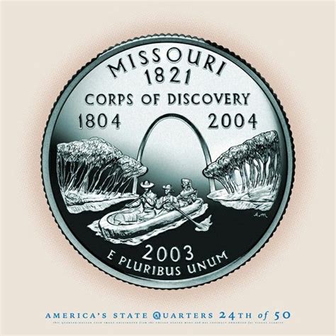 Missouri State Quarter Lewis And Clark Corps Of Discovery Missouri