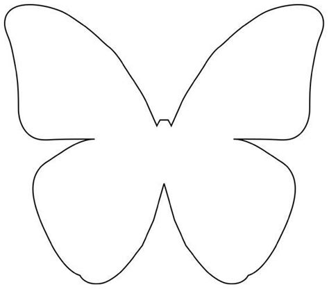 butterfly outline template clipartsco