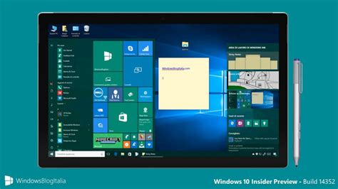 Tour Completo Di Windows 10 Insider Preview Build 14352