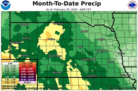 Nebraska Precipitation Maps