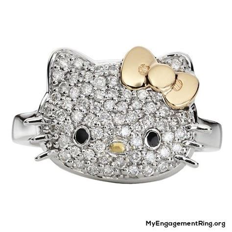 Hello Kitty Engagement Ring My Engagement Ring Hello Kitty Diamond Ring Hello Kitty Jewelry