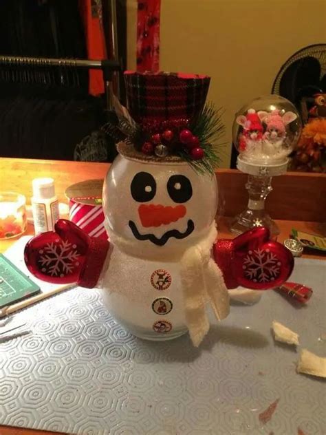 70 Adorable Diy Fishbowl Snowman Ideas In 2023 Diy Christmas