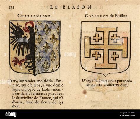 Coats Of Arms Of Charlemagne Emperor Of The Romans With Eagle And