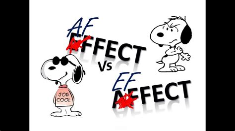 Affect and Effect: What's the difference? - YouTube