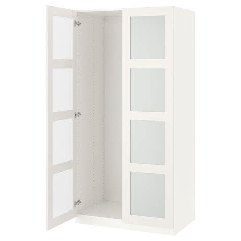 Dieses möbelstück sollte von zwei personen montiert werden. PAX Schrank mit 2 Türen - weiß/Bergsbo Frostglas - IKEA Schweiz