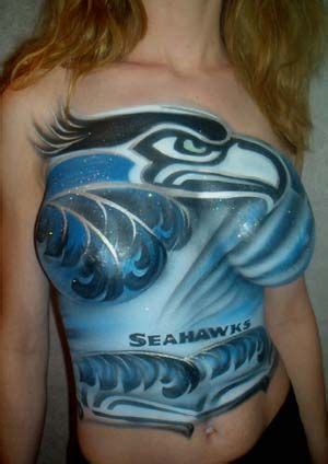 Seahawks Body Paint Seattle Seahawks Pinterest Seahawks Body