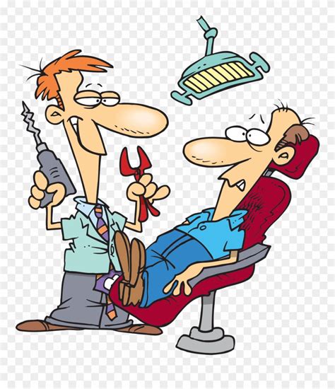 Funny Clipart Dental Dentist Cartoon Png Download 301138