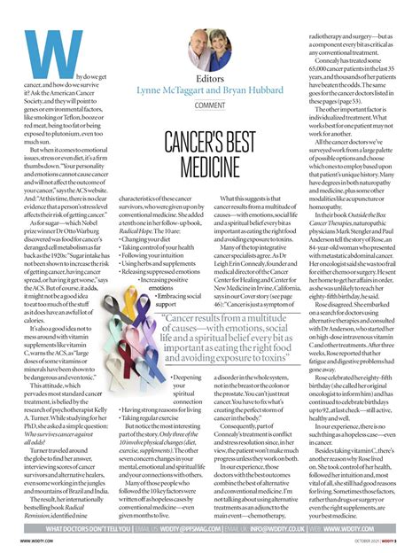 What Doctors Don T Tell You Magazine October Back Issue