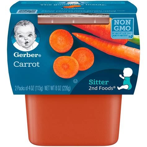 Gerber 2nd Foods Carrots 4oz 2pk Garden Grocer