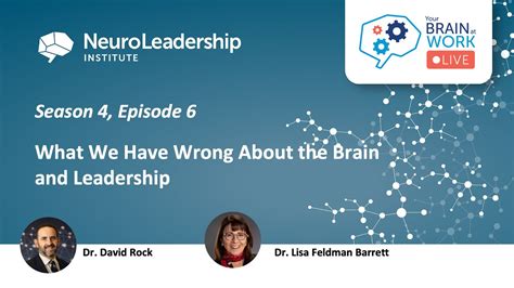 Your Brain At Work Live 33 S4e6 What We Have Wrong About The