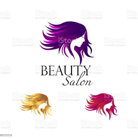 Beauty Salon Logo Design Set Template Stock Illustration Download