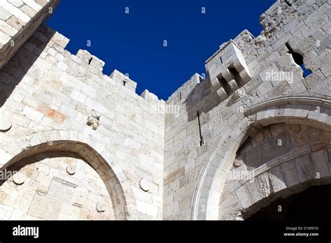 Israel Jerusalemthe Jaffa Gate Stock Photo Alamy