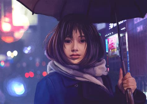 Asian Girl Umbrella Hd Hd Artist 4k Wallpapers Images Backgrounds