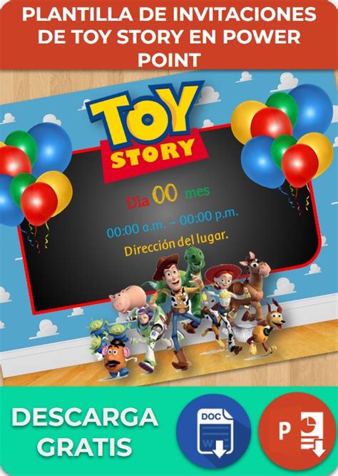 Invitaciones De Toy Story Powerpoint Canvaejemplos Y Plantillas Sexiz