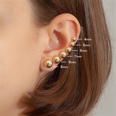 Gold Stud Earrings Np Gov Lk