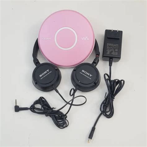 Rare Pink Sony Walkman D Ej011 Portable Cd Player Mega Bass With Sony