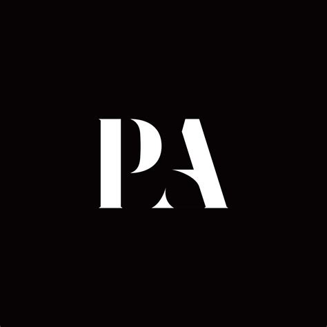 Pa Logo Letter Initial Logo Designs Template 2767850 Vector Art At Vecteezy