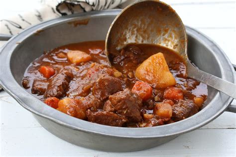 Traditional Irish Beef And Guinness Stew Stovetop Or Slow Cooker The