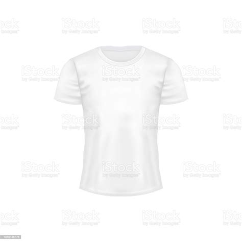 Mens White Tshirt Stock Illustration Download Image Now Blank Clip