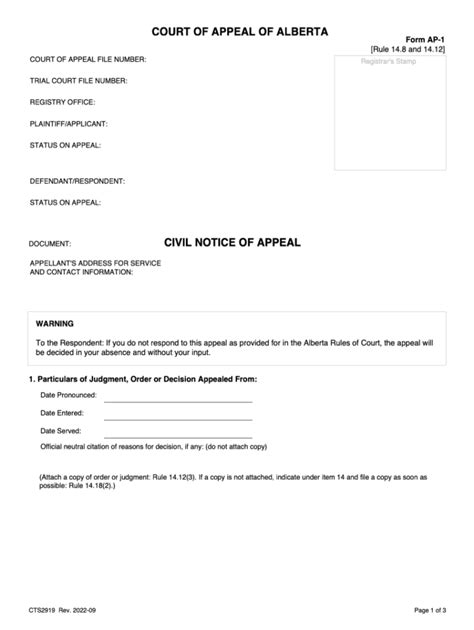 2022 2024 Form Canada Cts2919 Alberta Fill Online Printable