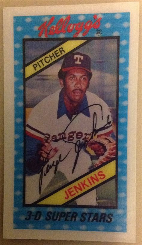 The history of baseball cards, where they started, and some of the most valuable cards in history Run-Fore!-Kellogg's Baseball Cards: 1980 Kellogg's Baseball Card Backs - #47 Fergie Jenkins