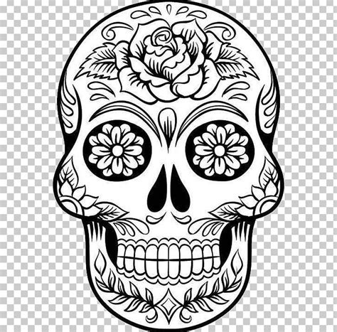 Calavera Drawing Coloring Book Skull Day Of The Dead Png Clipart