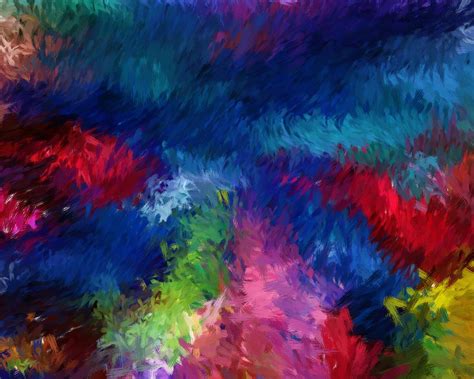 Color Splash Abstract 080210 Digital Art By David Lane