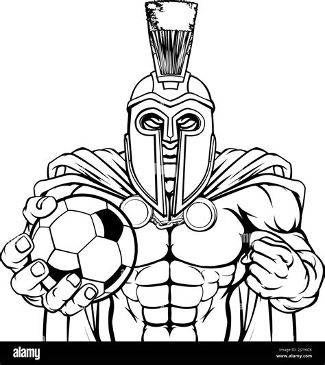Trojan Spartan Soccer Football Sports Mascot Stock Vector Image And Art