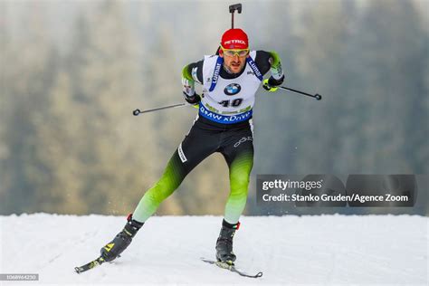 Jakov Fak Of Slovenia In Action During The Ibu Biathlon World Cup