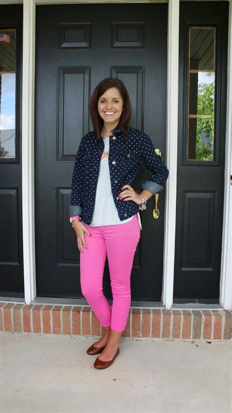 classy in the classroom pink and polka dots spring teacher outfits cute teacher outfits