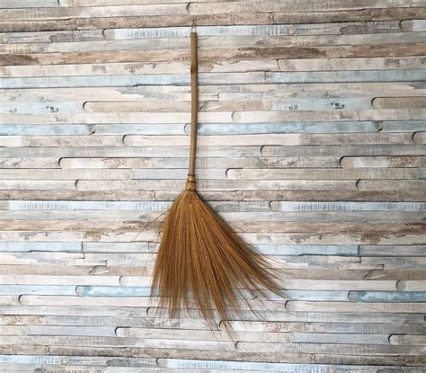 Vintage 30 Handmade Broom Straw Hanging Wall Art Country Decor Witch