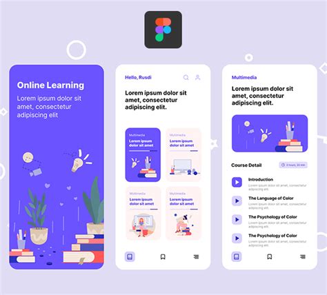 Online Learning App Ui Kit Figma Freebie Freebiesui