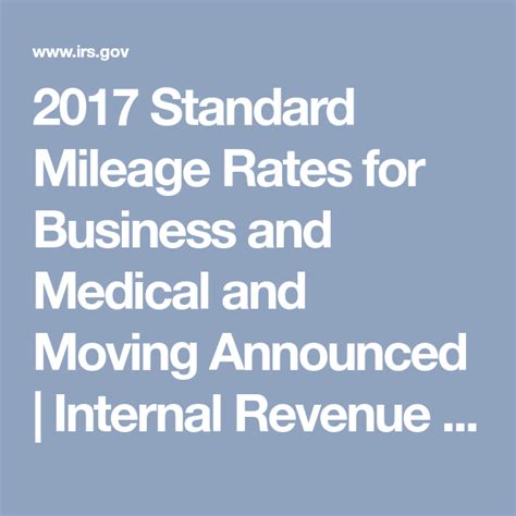Many factors go into the standard mileage rate, including the cost of gas. 2017 Standard Mileage Rates for Business and Medical and ...