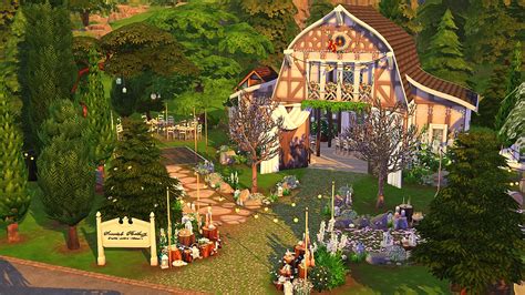 Woodland Wedding Venue From Aveline Sims Sims 4 Downloads